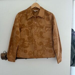 Coldwater Creek Small Jacket Cotton Blend Tapestry